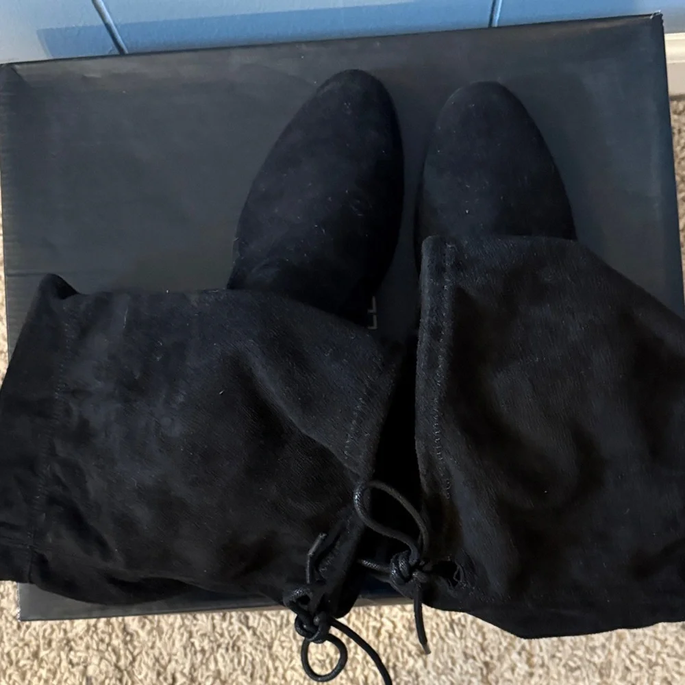 Charles David Black Suede Boots - Picture 3 of 5